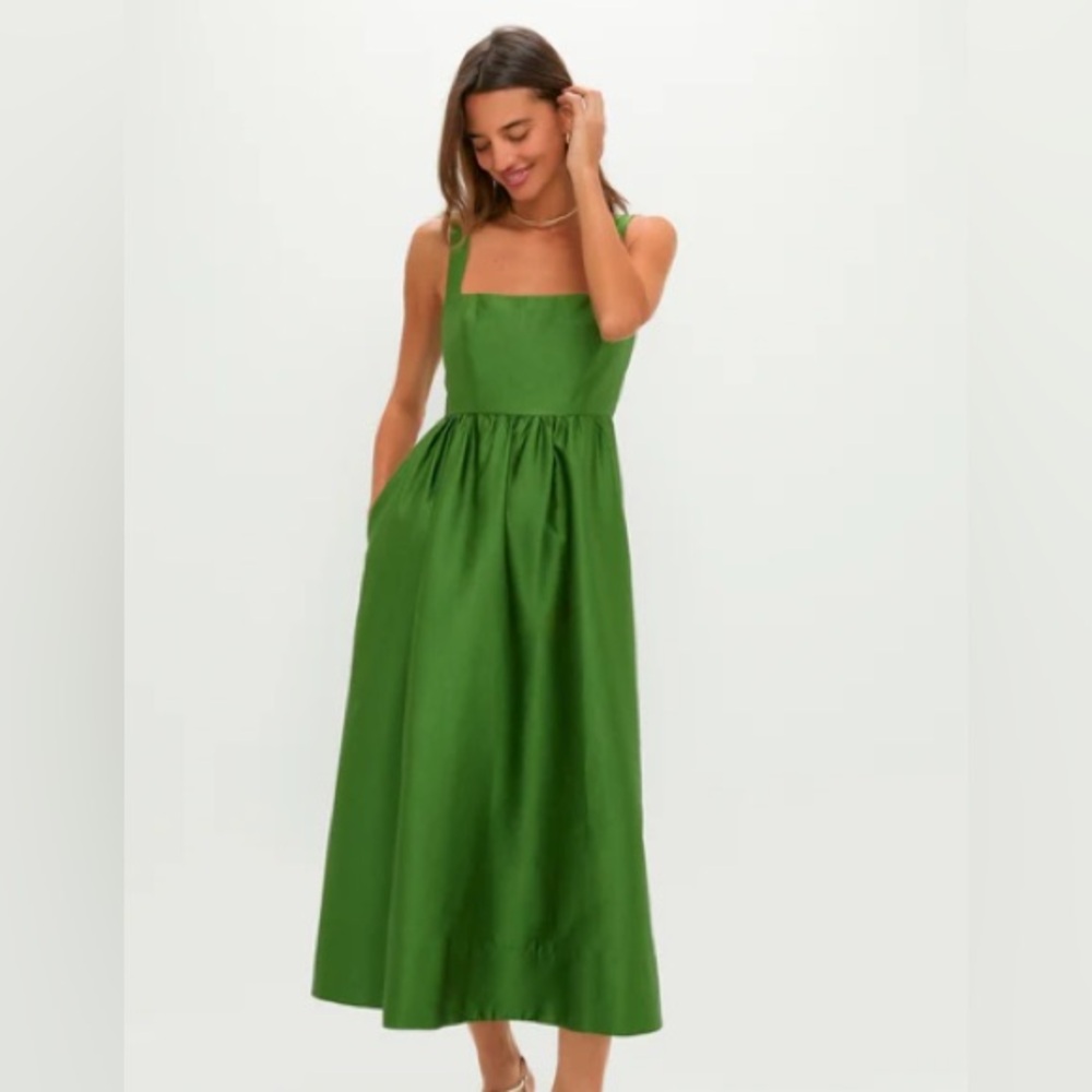 Green Dupioni Esme Dress Small
